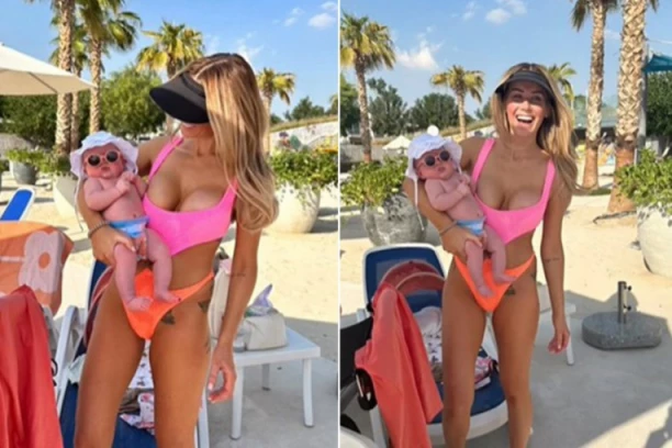 INFLUENSERKA SA DVOMESEČNOM BEBOM OTIŠLA NA MORE: Pratioci pobesneli kad su videli šta je uradila detetu! (VIDEO)