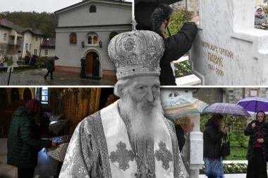 VERNIKE NI KIŠA NIJE SPREČILA DA ODAJU POČAST NAJVOLJENIJEM PATRIJARHU! U redu čekali da celivaju grob! (FOTO, VIDEO)