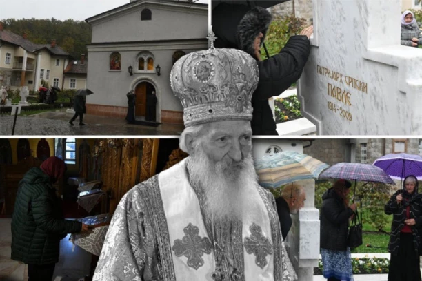 VERNIKE NI KIŠA NIJE SPREČILA DA ODAJU POČAST NAJVOLJENIJEM PATRIJARHU! U redu čekali da celivaju grob! (FOTO, VIDEO)