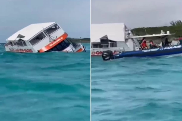 HOROR SNIMCI POTONUĆA TURISTIČKOG BRODA! 100 putnika spašavalo svoje živote! (VIDEO)