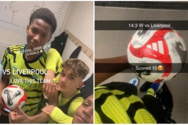 ARSENAL SPREMA ZVER OD NAPADAČA! Mladi fudbalski talenat postigao DESET golova u jednoj utakmici