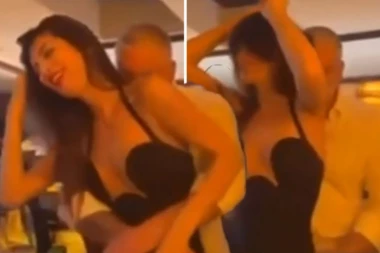 STARI MAČOR, NOVI TRIKOVI! LIDER LDP-A OBGRLIO ŽENU SA LEĐA... ONDA JE USLEDILA VRUĆA AKCIJA! Čeda uhvaćen u ljubavnom zanosu nasred restorana - dekolte supruge na izvolte! (FOTO)