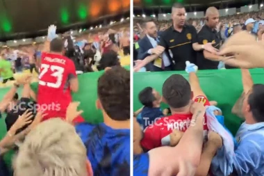 HAOS NA "MARAKANI"! Najbolji golman sveta nasrnuo na policiju, stao ispred pendreka zbog OVOGA! (VIDEO)