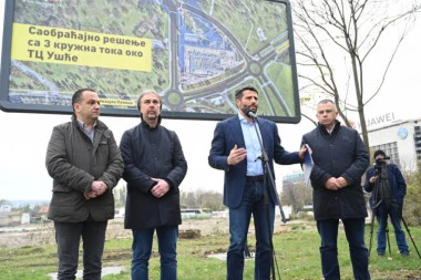EVO ŠTA SE GRADI KOD UŠĆA! Šapić najavio: Ove novine će  RASTERETITI saobraćaj na Novom Beogradu! (FOTO)