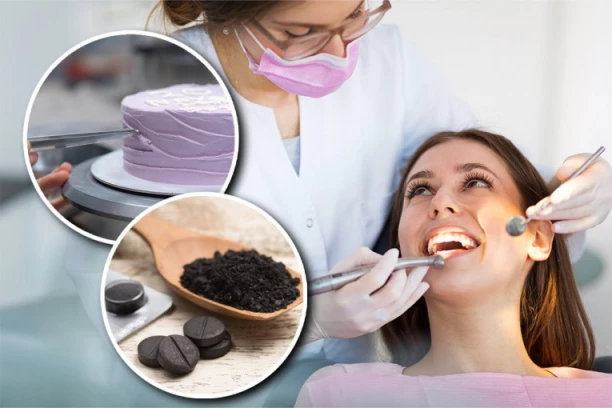 IZBELJUJU ZUBE LJUBIČASTOM BOJOM ZA KOLAČE! Bizarni trendovi u Srbiji: Trljaju zube aktivnim ugljem, sodom bikarbonom i korom od banane!