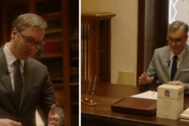 VUČIĆEV NOVI "OKRŠAJ" SA DVOJNIKOM: "Rekao sam da ništa ne potpisujete"
