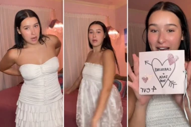 IZ OSVETE OTIŠLA NA VENČANJE BIVŠEG DEČKA U VENČANICI: Ono što je ponela sa sobom tek će UVREDITI mladence! (VIDEO)