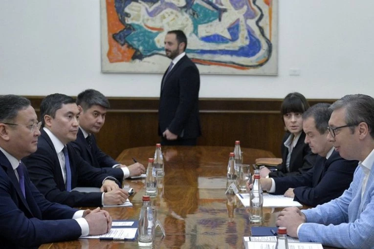 PREDSEDNIK VUČIĆ SA NURTLEOM: Ministar spoljnih poslova Kazahstana u zvaničnoj poseti (FOTO)