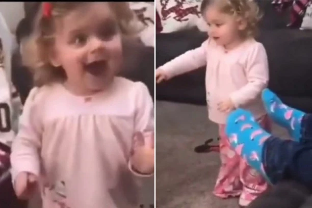 VRISAK DEVOJČICE SE PROLOMIO KROZ KUĆU: Njena sreća je neopisiva, takvu iskrenost i radost niste skoro videli! (VIDEO)