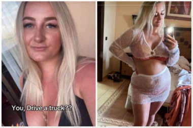 ONA JE ATRAKTIVNA PLAVUŠA KOJA VOZI KAMION: "Ljudi se zaprepaste kad me vide, evo kako me oni zamišljaju!" (VIDEO)