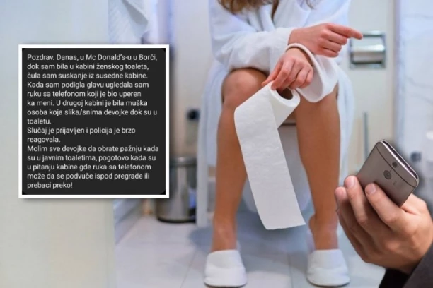 PAZITE SE! MANIJAK KOJI SNIMA DEVOJKE U JAVNIM TOALETIMA HARA BEOGRADOM: Devojka podelila svoje iskustvo iz "MEKA" na internetu