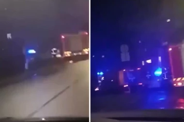 PRVI SNIMAK STRAVIČNOG POŽARA U PADINSKOJ SKELI! Vatrogasci pokušavaju da obuzdaju buktinju, strahuje se da ima stradalih! (VIDEO)