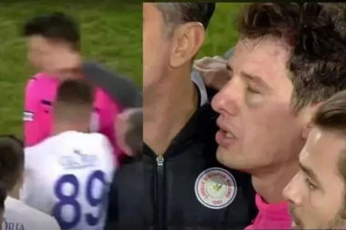 SKANDAL EPSKIH RAZMERA! Predsednik uleteo na teren i NOKAUTIRAO sudiju! Ovo ni na boks meču ne može da se VIDI! (VIDEO)