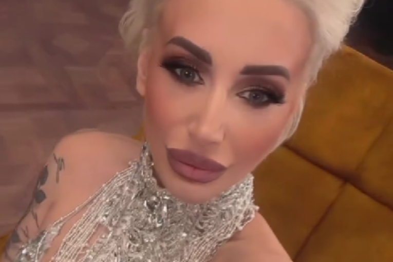 Dušica Jakovljević na setu