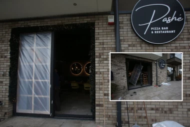 STAKLO NA IZLOGU POLUPANO, SVUDA SRČA: Na restoran snaje Vinka Rakonjca bačena bomba - radnici već popravljaju, a vlasnici... (VIDEO)