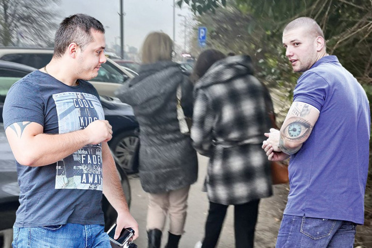 Belivukova i Mesareva žena beže od fotografa