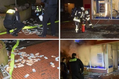 EKSPLOZIJA U CENTRU GRADA: Lopovi razneli bankomat usred noći! Hiljade evra letelo po ulici