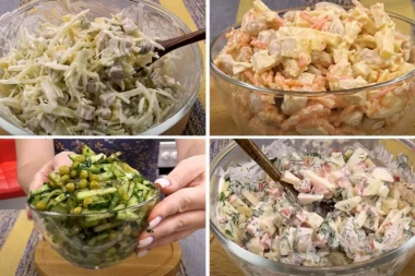 ČETIRI SALATE ZA 20 MINUTA: Iskoristite ih za predjelo i ODUŠEVITE goste - brze i preukusne! (FOTO)