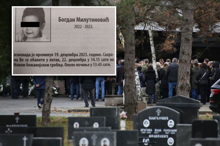 BELI KOVČEG I MEDVEDIĆI ZA MALOG B.M: Jecaji su se prolamali grobljem, a onda je zavladala ona najgora tišina - roditelji skamenjeni od bola okretali su glavu od strašnog prizora (FOTO)