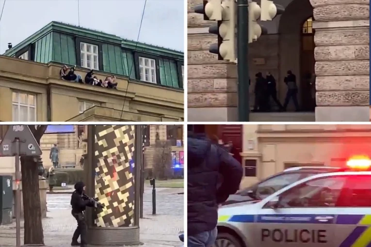 LJUDI SA SLIKE SVEDOČE O PRAŠKOM HORORU! Stajali su na simsu i čuli kako je UBICA sve bliže: Studenti nisu imali izbora, mogli su SAMO da učine OVO! (VIDEO)