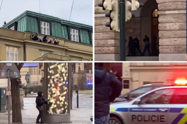 LJUDI SA SLIKE SVEDOČE O PRAŠKOM HORORU! Stajali su na simsu i čuli kako je UBICA sve bliže: Studenti nisu imali izbora, mogli su SAMO da učine OVO! (VIDEO)