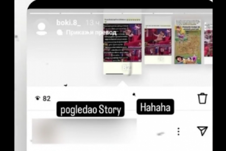 Filip Car gleda fotografije Maje i Anđela