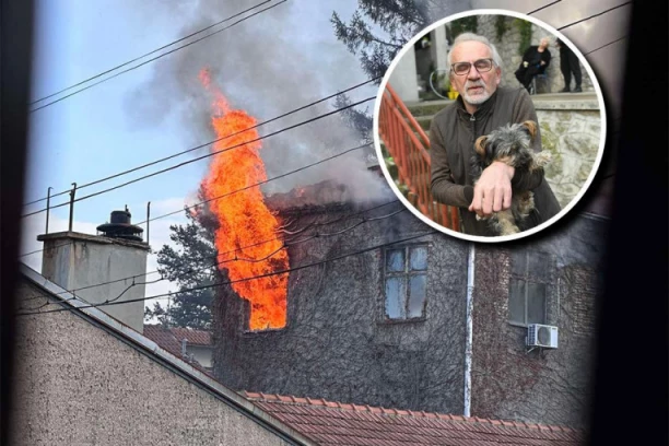 DEKA MIROSLAV JE ZGRABIO PSA KADA JE VATRA KRENULA DA KULJA I IZAŠAO! Heroj požara na Senjaku:" Bila je uznemirena, šta ću" (VIDEO)