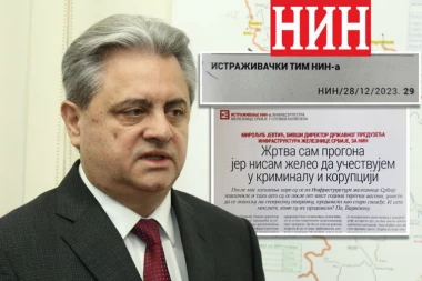 NIN NISKO PAO: Brani uhvaćenog s mitom u džepu! Nekadašnji direktor Infrastrukture Železnice Srbije se pere preko nedeljnika!