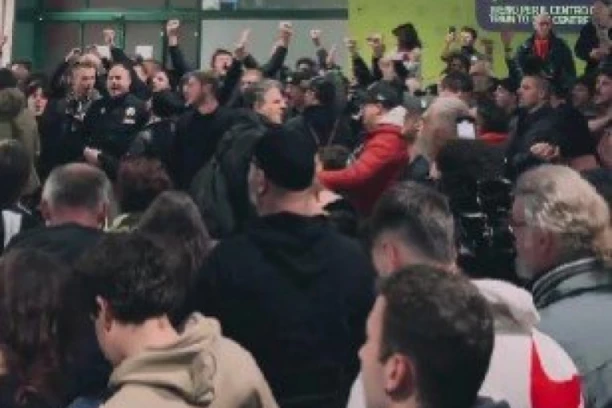 LUDILO NA AERODROMU! Posle pobede nad Partizanom, igrači Virtusa dočekani kao HEROJI! (VIDEO)