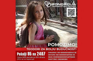 95 NA 2407! Pomozimo Teodori da pobedi opaku bolest!