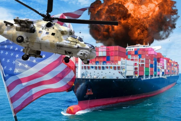 OBJAVILI SNIMAK BRODA U PLAMENU I SAMO JEDNU REČ: "Uskoro!" Jezivo upozorenje iranskih saveznika Americi i Izraelu! (FOTO, VIDEO)