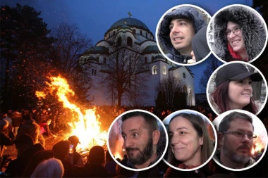 KAŽU DA JE PALJENJE BADNJAKA JEDAN OD NAJZNAČAJNIJIH SRPSKIH OBIČAJA: Evo kako naši sugrađani komentarišu ovu tradiciju ispred Hrama Svetog Save (VIDEO)
