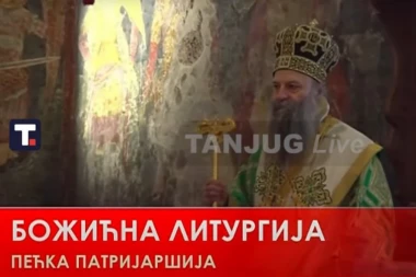 PRAZNIČNO U PEĆKOJ PATRIJARŠIJI: Patrijarh srpski Porfirije služio Božićnu liturgiju (VIDEO)