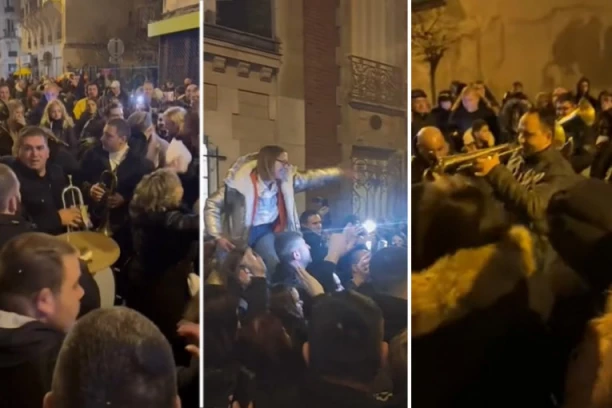 SRBI OPKOLILI PARIZ! Trešte trube, Srpkinje nabile šajkače, pa se uhvatile u kolo! (VIDEO)
