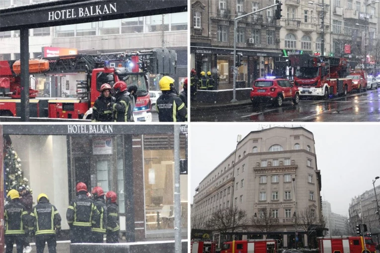 VATROGASCI STRAHUJU OD EKSPLOZIJE! Novi detalji požara na Terazijama: Haos nastao zbog nečišćenog dimnjaka, ugrožen centar grada! (FOTO, VIDEO)