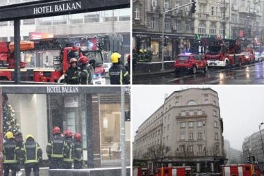 VATROGASCI STRAHUJU OD EKSPLOZIJE! Novi detalji požara na Terazijama: Haos nastao zbog nečišćenog dimnjaka, ugrožen centar grada! (FOTO, VIDEO)