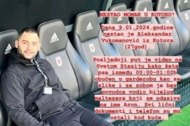 NESTAO ALEKSANDAR IZ KOTORA: Izašao da prošeta psa i nije se vratio, porodica apeluje da se javi svako ko ima bilo kakvu informaciju