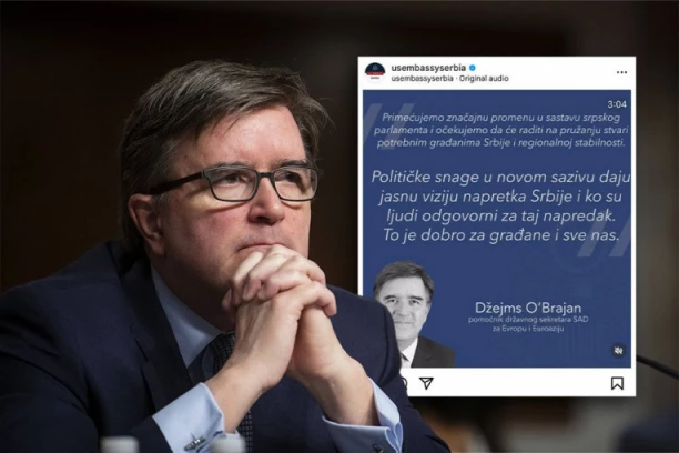 DŽEJMS O'BRAJAN, POMOĆNIK DRŽAVNOG SEKRETARA SAD: Novi saziv Skupštine za napredak Srbije!