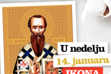 PROSLAVITE SVETOG VASILIJA VELIKOG UZ SRPSKI TELEGRAF: Danas poklon ikona sa zlatotiskom
