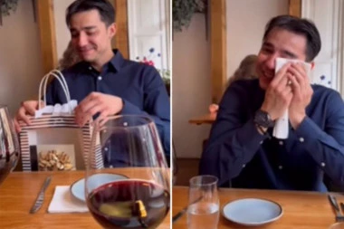 DEVOJKA JE IZNENADILA DEČKA ZA GODIŠNJICU VEZE: Kad je otvorio poklon, nije mogao da zaustavi suze! (VIDEO)