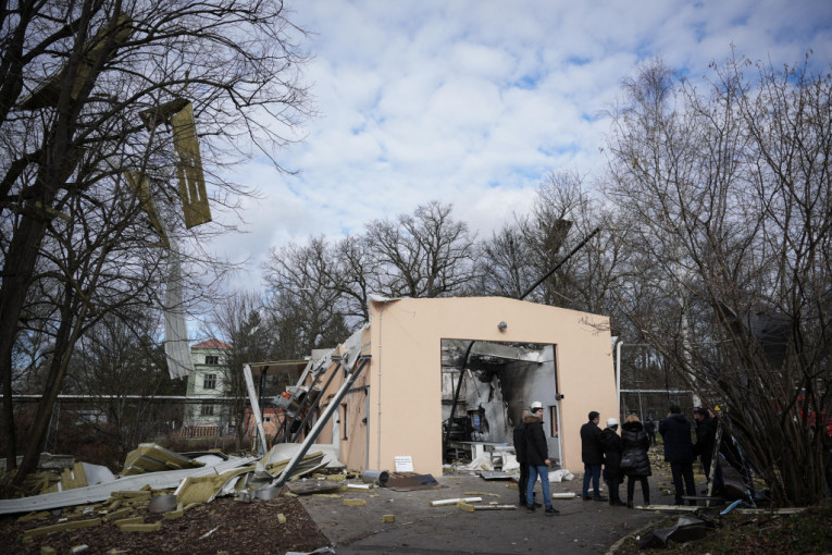 Unutrašnjost fabrike Trajal nakon eksplozije