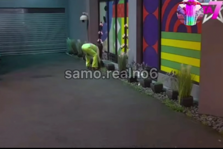 Miljana uzima kamenje