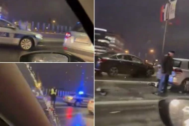 UDES NA GAZELI! Automobili razlupani, policija pod rotacijom na licu mesta! (VIDEO)