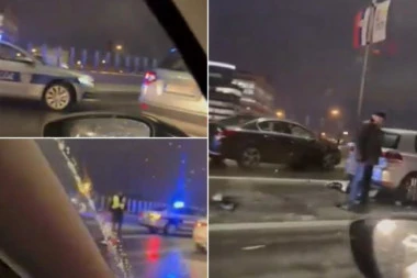 UDES NA GAZELI! Automobili razlupani, policija pod rotacijom na licu mesta! (VIDEO)