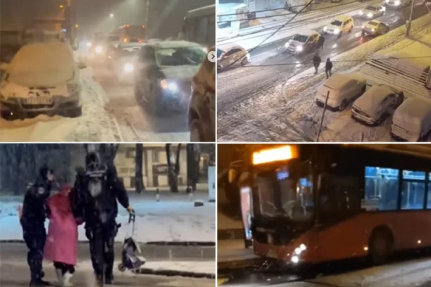 SNEG PARALISAO BEOGRAD! Pogledajte zastrašujuće snimke kolapsa u saobraćaju! (VIDEO)