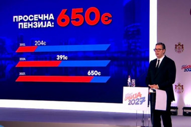 OTKRIVENO: Vučić obećao penzije od 650 evra!