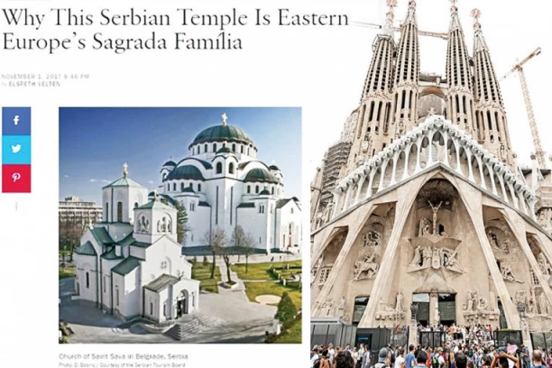 OVAKO JE ČUVENI VOG PISAO O HRAMU SVETOG SAVE: SAGRADA FAMILIJA NA ISTOKU EVROPE! Poređenje s monumentalnim zdanjem u Barseloni i te kako ima smisla