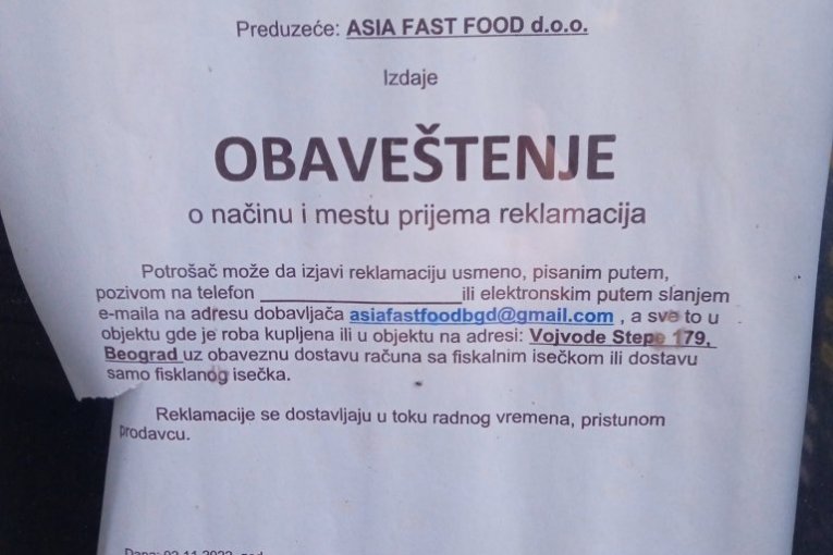 Baki Prasetu zatvoren lokal