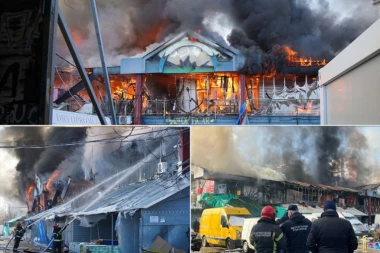 "VATRA JE OGROMNA, VRELINA SE OSEĆALA I NA 50 METARA"! Ispovest vlasnice butika u Kineskom tržnom centru, POŽAR KRENUO IZ KUHINJE? (FOTO, VIDEO)