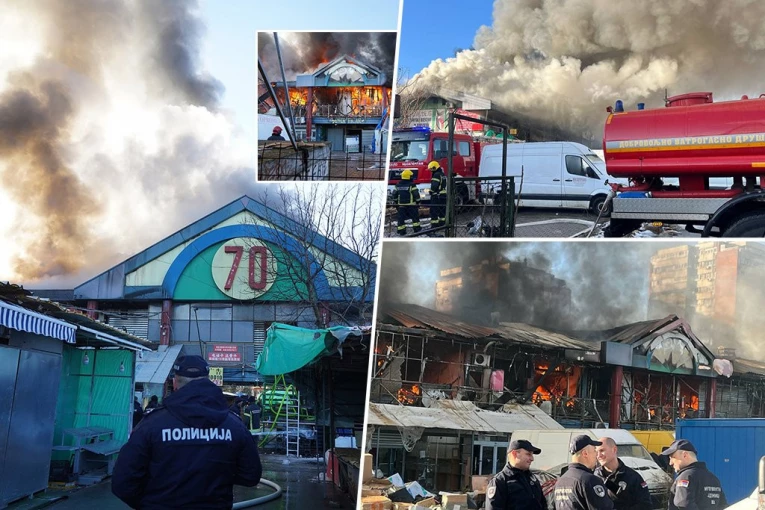 POTRESNE SCENE ISPRED KINESKOG TRŽNOG CENTRA! Vlasnici lokala plaču, roba na GOMILI, spašavali šta su stigli (FOTO)